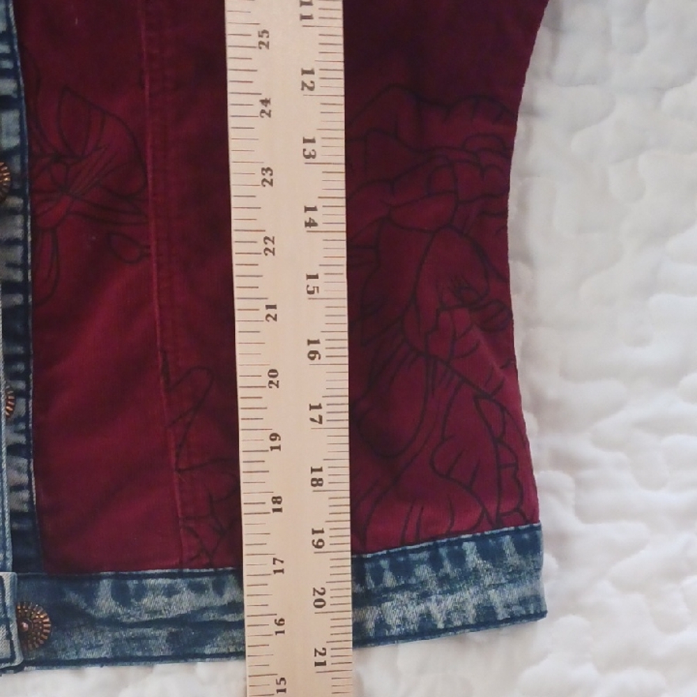 Desigual Women's Red Denim Jacket - Picture 8 of 10